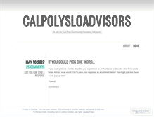 Tablet Screenshot of calpolysloadvisors.wordpress.com