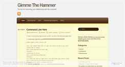 Desktop Screenshot of gimmethehammer.wordpress.com