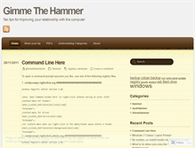 Tablet Screenshot of gimmethehammer.wordpress.com