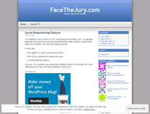 Tablet Screenshot of facethejury.wordpress.com