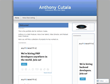 Tablet Screenshot of anthonycutaia.wordpress.com