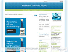 Tablet Screenshot of information121.wordpress.com