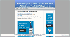 Desktop Screenshot of iklanmalaysia.wordpress.com