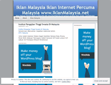 Tablet Screenshot of iklanmalaysia.wordpress.com