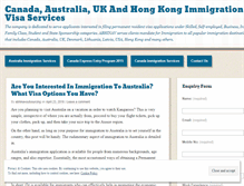 Tablet Screenshot of migration2canada.wordpress.com