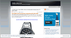 Desktop Screenshot of edificeuhrentest.wordpress.com