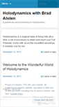 Mobile Screenshot of holodynamicexperiences.wordpress.com