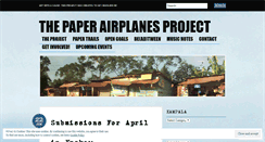 Desktop Screenshot of paperairplaneshomepage.wordpress.com
