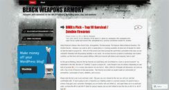 Desktop Screenshot of blackweaponsarmory.wordpress.com