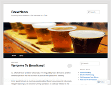 Tablet Screenshot of brewnano.wordpress.com