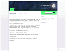 Tablet Screenshot of dekalbparent.wordpress.com