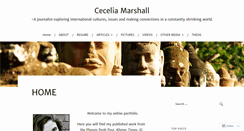 Desktop Screenshot of cecemarshall.wordpress.com