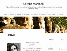 Tablet Screenshot of cecemarshall.wordpress.com