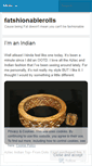 Mobile Screenshot of fatshionablerolls.wordpress.com