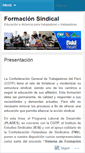 Mobile Screenshot of formacionsindicalcgtp.wordpress.com