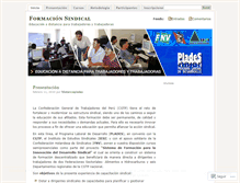 Tablet Screenshot of formacionsindicalcgtp.wordpress.com