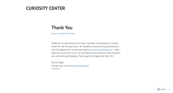 Desktop Screenshot of curiositycenter.wordpress.com