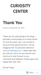 Mobile Screenshot of curiositycenter.wordpress.com