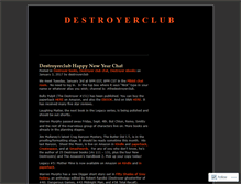 Tablet Screenshot of destroyerclub.wordpress.com