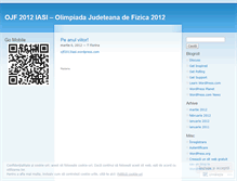 Tablet Screenshot of ojf2012iasi.wordpress.com