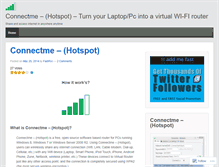 Tablet Screenshot of connectmehotspot.wordpress.com