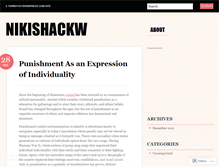Tablet Screenshot of nikishackw.wordpress.com