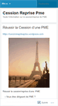 Mobile Screenshot of cessionreprisepme.wordpress.com