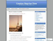 Tablet Screenshot of cessionreprisepme.wordpress.com