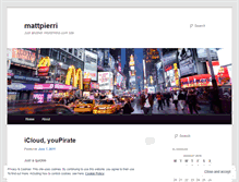 Tablet Screenshot of mattpierri.wordpress.com