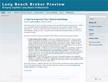 Tablet Screenshot of longbeachbrokerpreview.wordpress.com