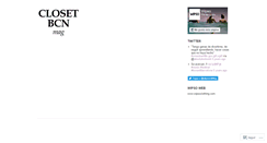 Desktop Screenshot of closetbcn.wordpress.com
