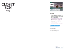 Tablet Screenshot of closetbcn.wordpress.com
