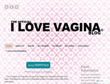 Tablet Screenshot of ilovevagina.wordpress.com