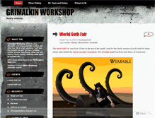 Tablet Screenshot of grimalkinworkshop.wordpress.com