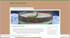 Desktop Screenshot of hellocheesecake.wordpress.com
