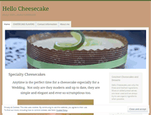 Tablet Screenshot of hellocheesecake.wordpress.com