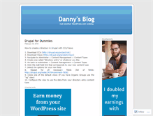 Tablet Screenshot of dannyzhang.wordpress.com