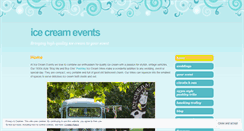 Desktop Screenshot of icecreamevents.wordpress.com