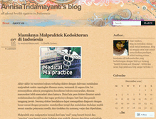 Tablet Screenshot of annisatridamayanti.wordpress.com