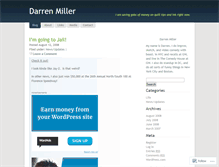 Tablet Screenshot of darrenmiller.wordpress.com