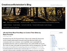 Tablet Screenshot of creativeconflictwisdom.wordpress.com