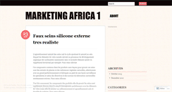 Desktop Screenshot of marketingafrica1.wordpress.com