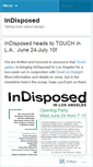 Mobile Screenshot of indisposednyc.wordpress.com