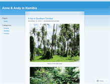 Tablet Screenshot of anneandandyinnamibia.wordpress.com