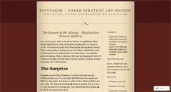 Desktop Screenshot of bigtpoker.wordpress.com