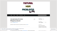 Desktop Screenshot of naturalhairproblems.wordpress.com