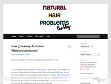 Tablet Screenshot of naturalhairproblems.wordpress.com