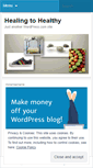 Mobile Screenshot of healingtohealthy.wordpress.com