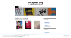 Desktop Screenshot of lotusjune.wordpress.com