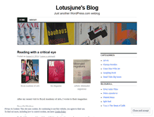 Tablet Screenshot of lotusjune.wordpress.com